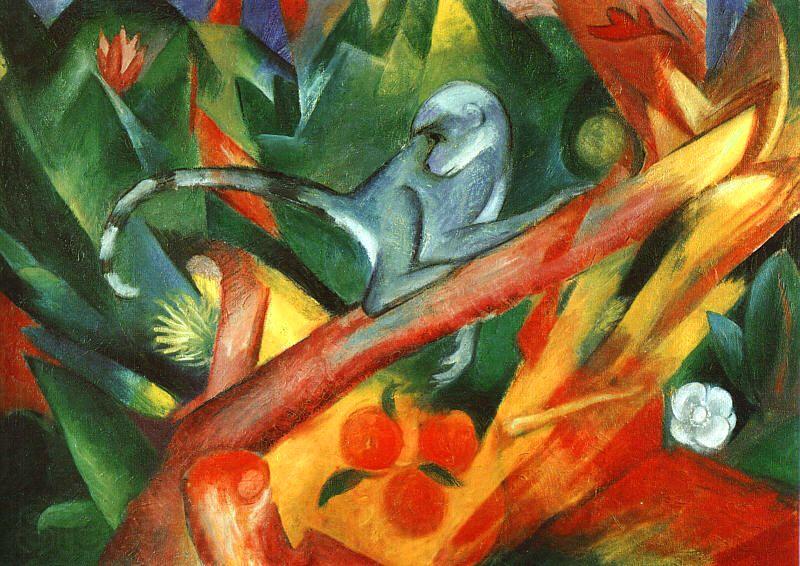 Franz Marc The Monkey  aaa Norge oil painting art